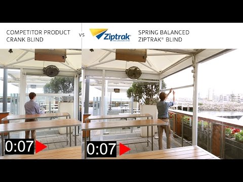 Why Ziptrak® Spring Balanced? Crank vs Spring | Outdoor Blinds