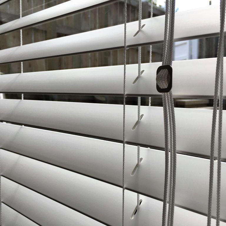 50 mm faux wood venetian blinds in Whangaparaoa