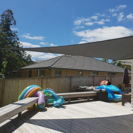 Shade sail in Riverhead