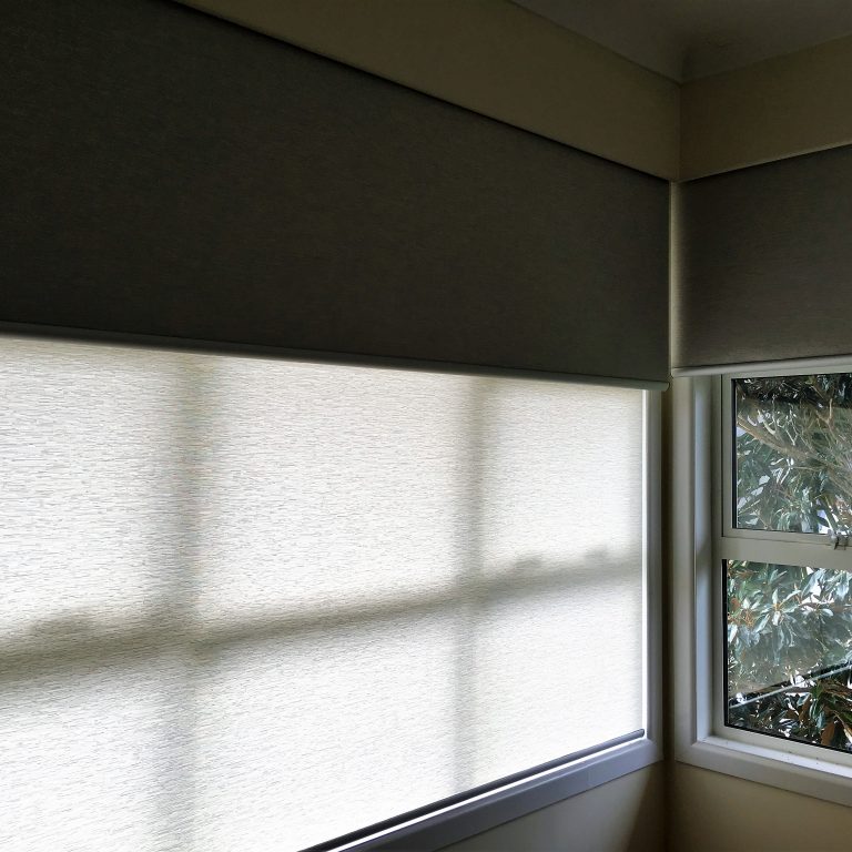 Double roller blinds