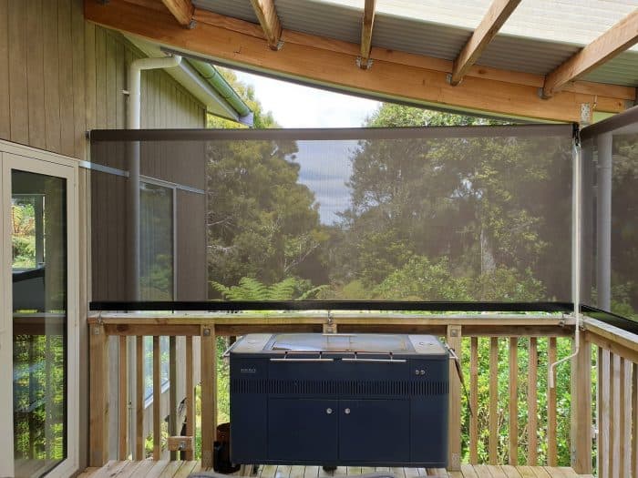 SeeThrough Mesh Fabric Patio Blind Warkworth Patio Screen NZ