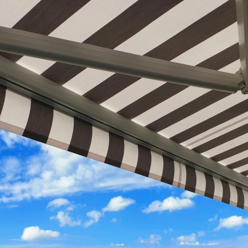 Folding arm awnings