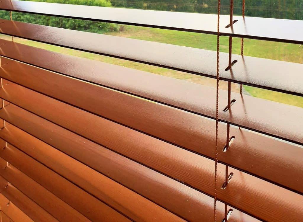 Cedar Venetian Blinds in Matakana