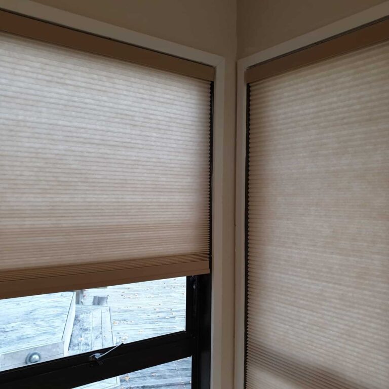 Light filtering honeycomb blinds in Eden Terrace