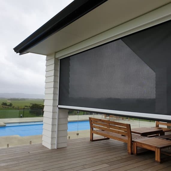 Mesh fabric Ziptrak screens Waiuku