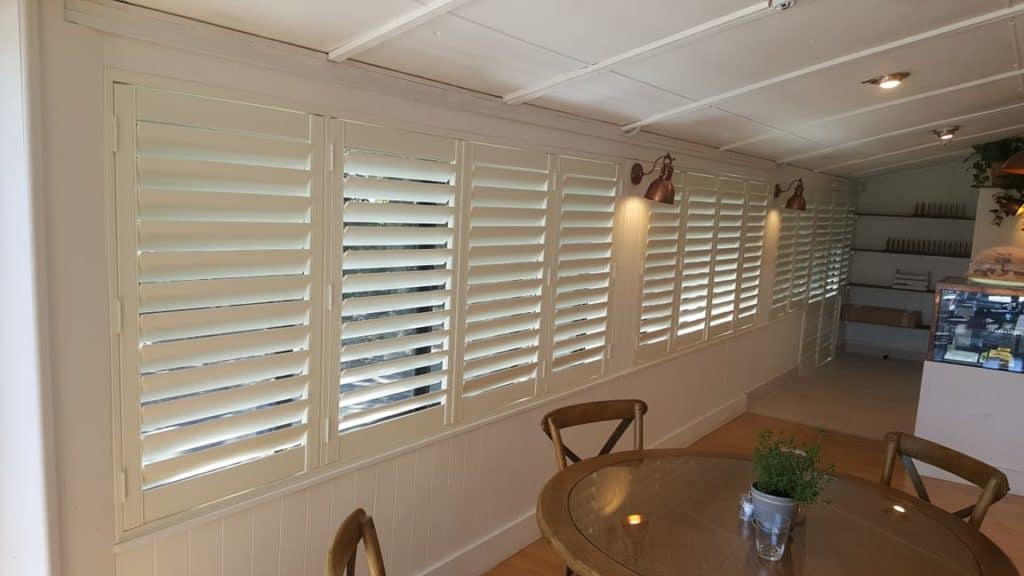 Riviera AL PVC shutters on Waiheke Island