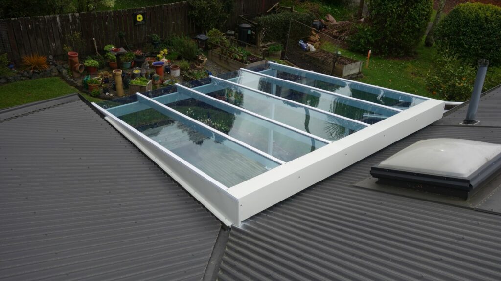 Blue Breeze ClearVue pergola in Warkworth - flashings