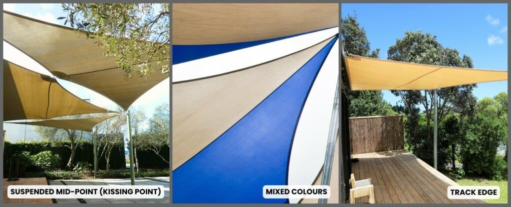 Shade sail extra features