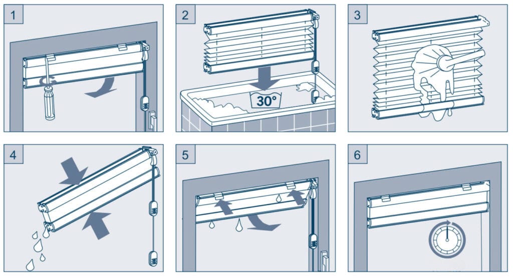 Pleated blinds maintenance