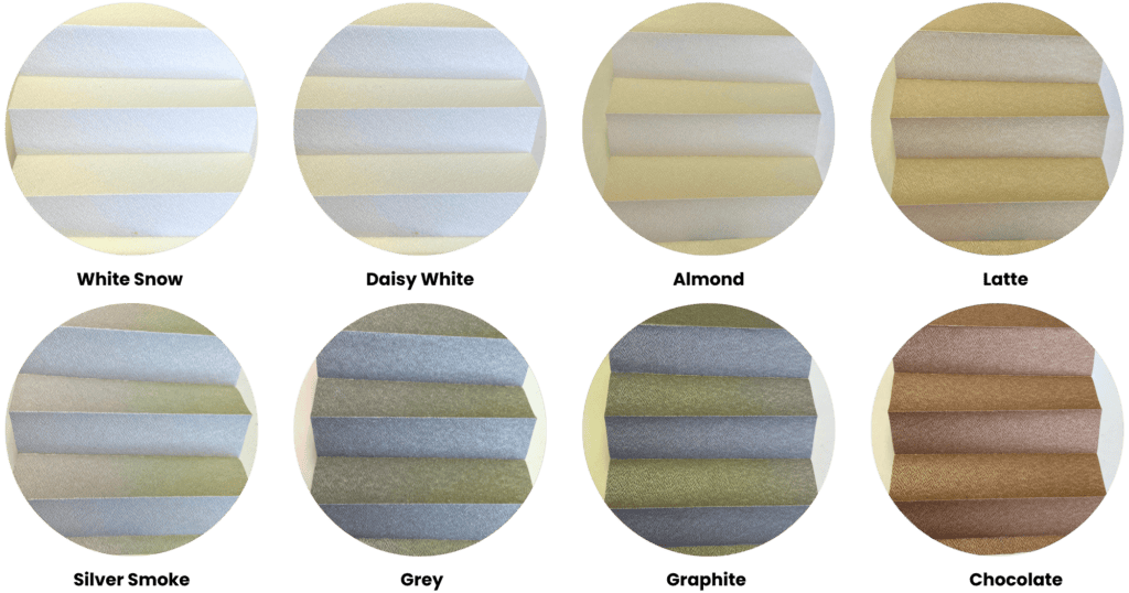 Trinity Pearlised light filtering fabric 1