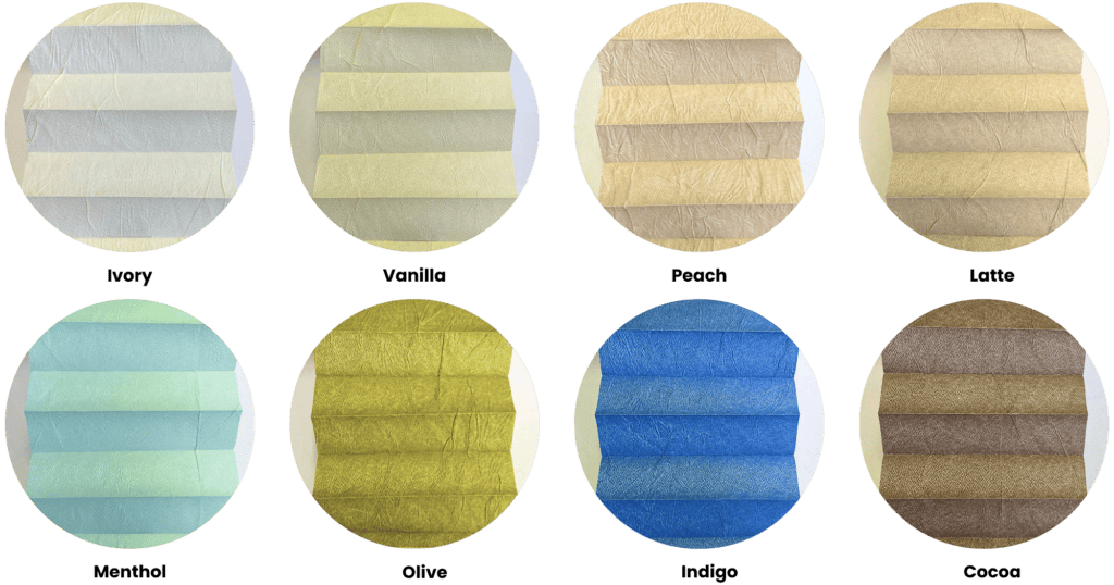 Twist pearlized light filtering fabric