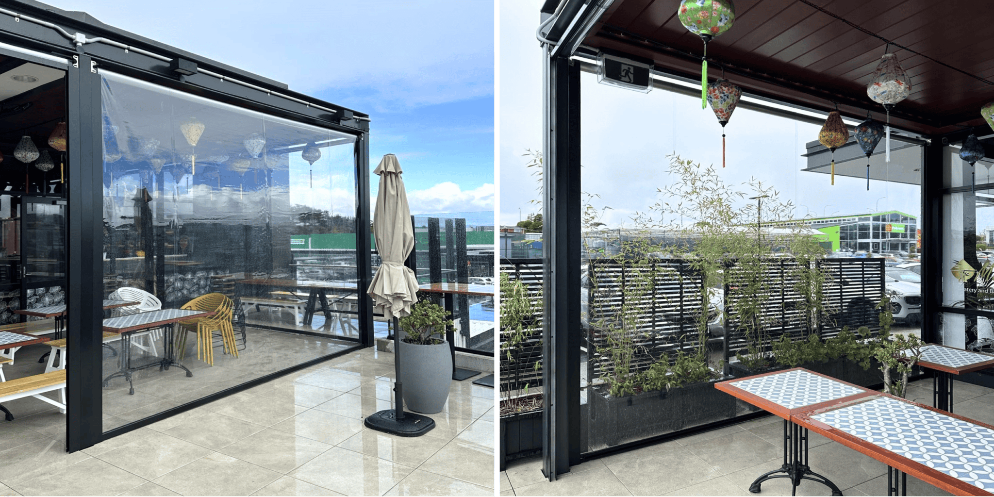 Omni Screen - Drop Down Outdoor Screens | SunGuard
