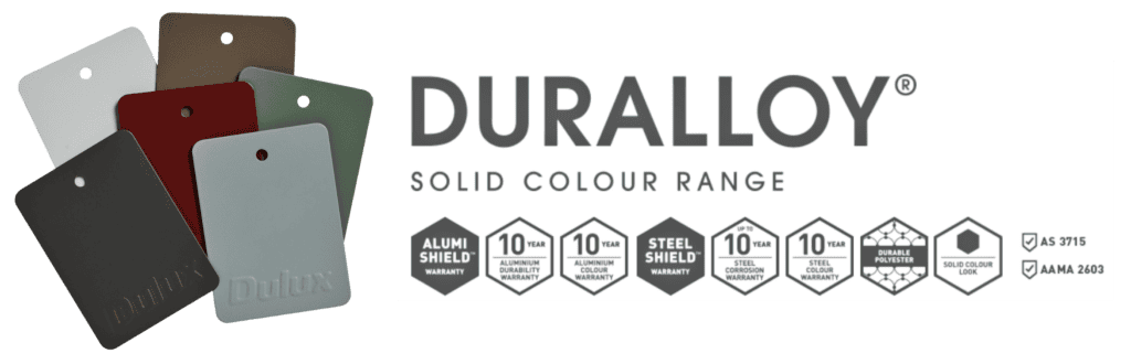 Dulux Duralloy powder coating