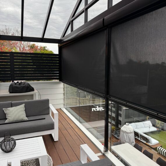 Mesh Ziptrak blinds in Forrest Hill