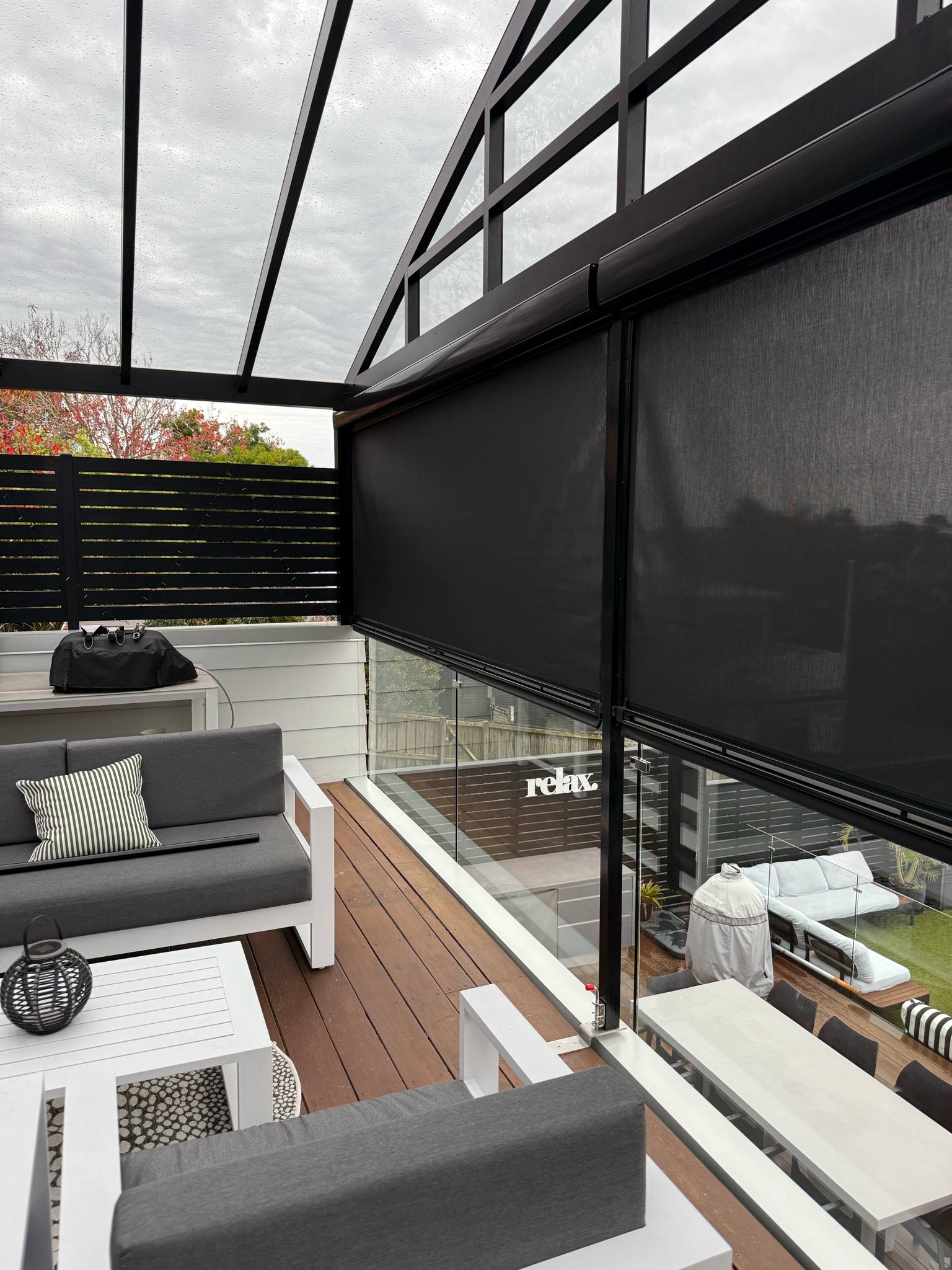 Mesh Ziptrak blinds in Forrest Hill