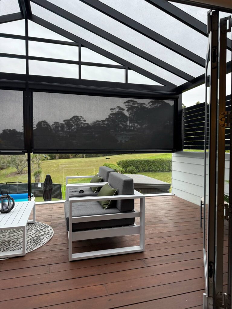 Mesh Ziptrak blinds in Forrest Hill