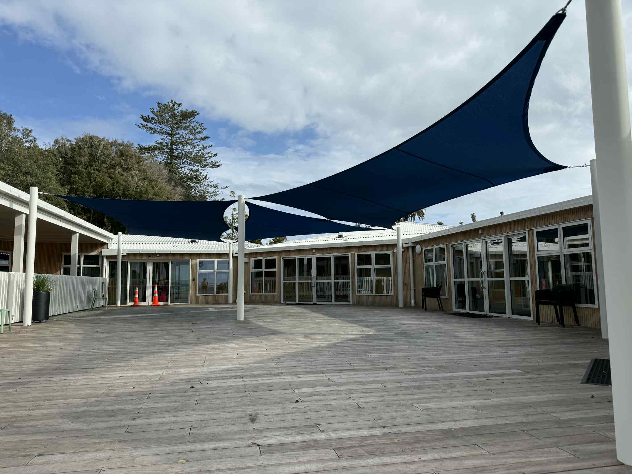 Shade sails - Wilson House, Auckland