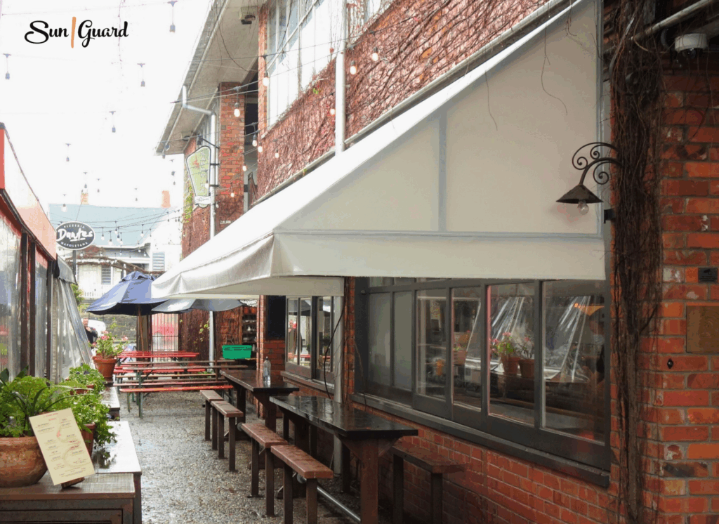 Fixed Frame Awning in Ponsonby Central