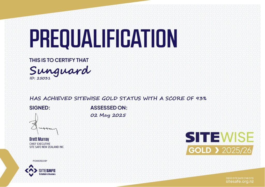 Sitewise Gold prequalification