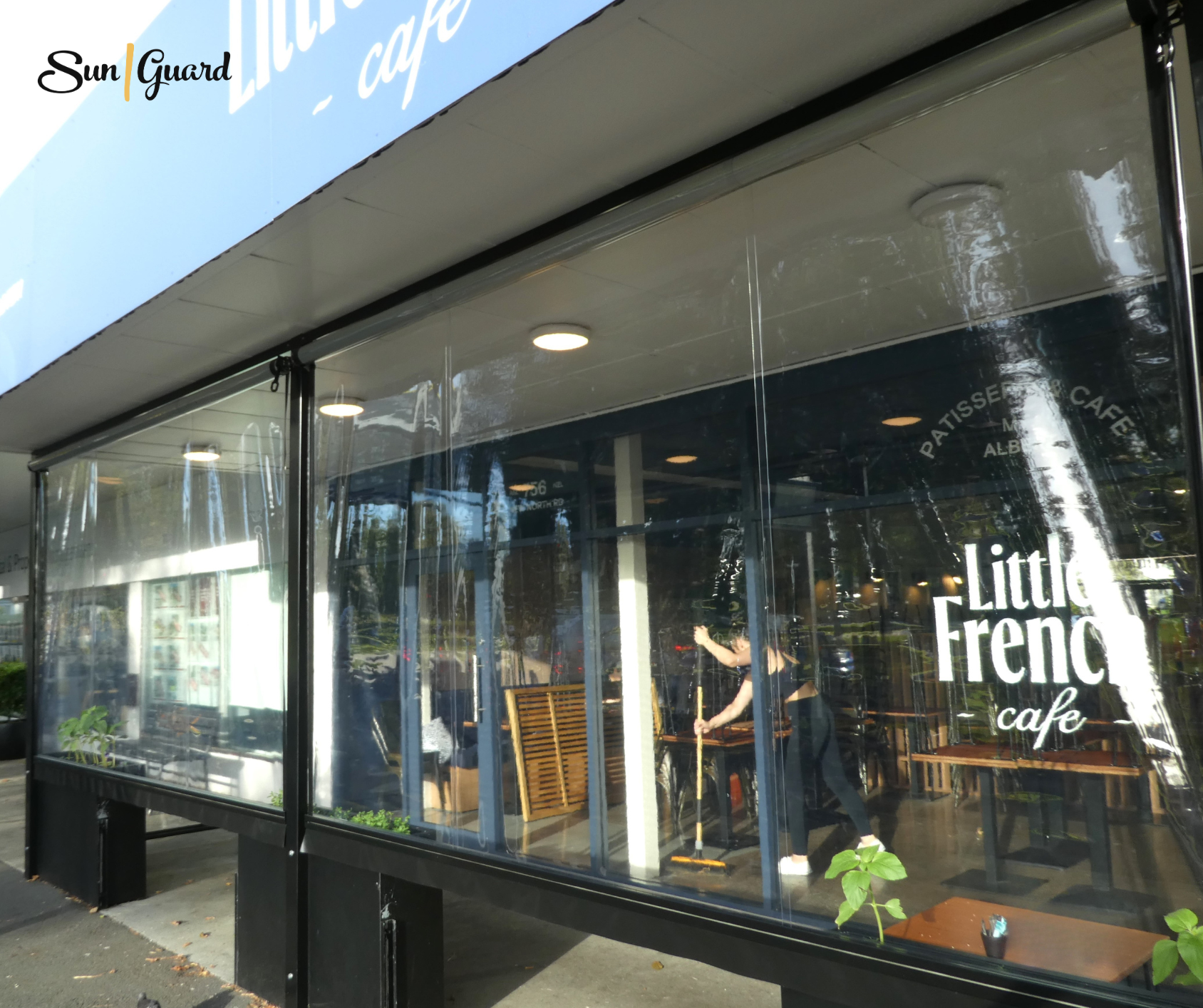 Omni Screens SunGuard - Little French Cafe Mt Albert