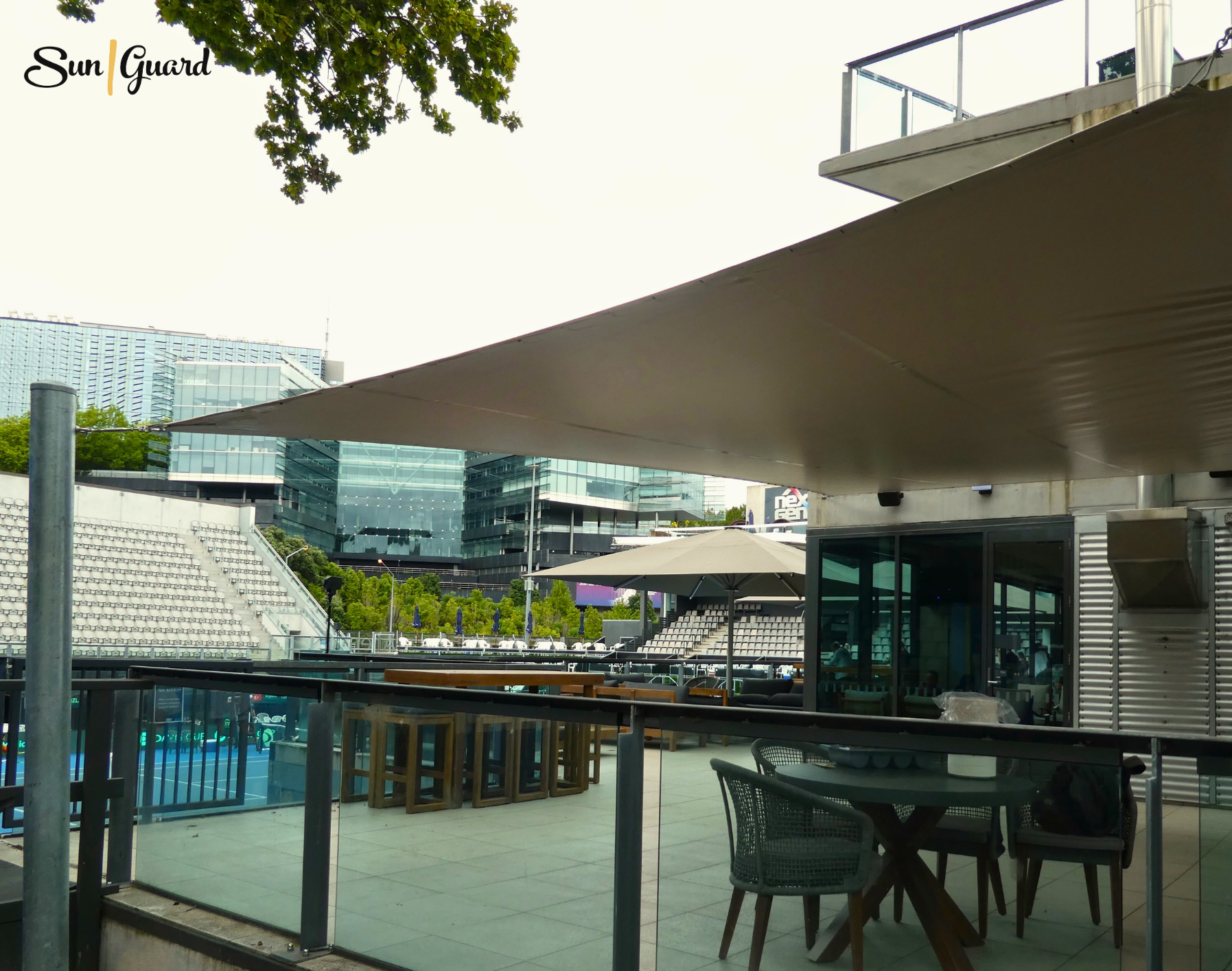 Waterproof shade sail in Next Gen Club, Auckland