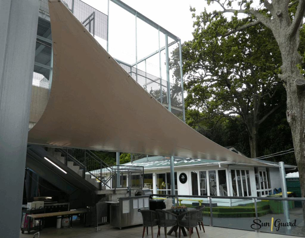 Waterproof shade sail in Next Gen Club, Auckland