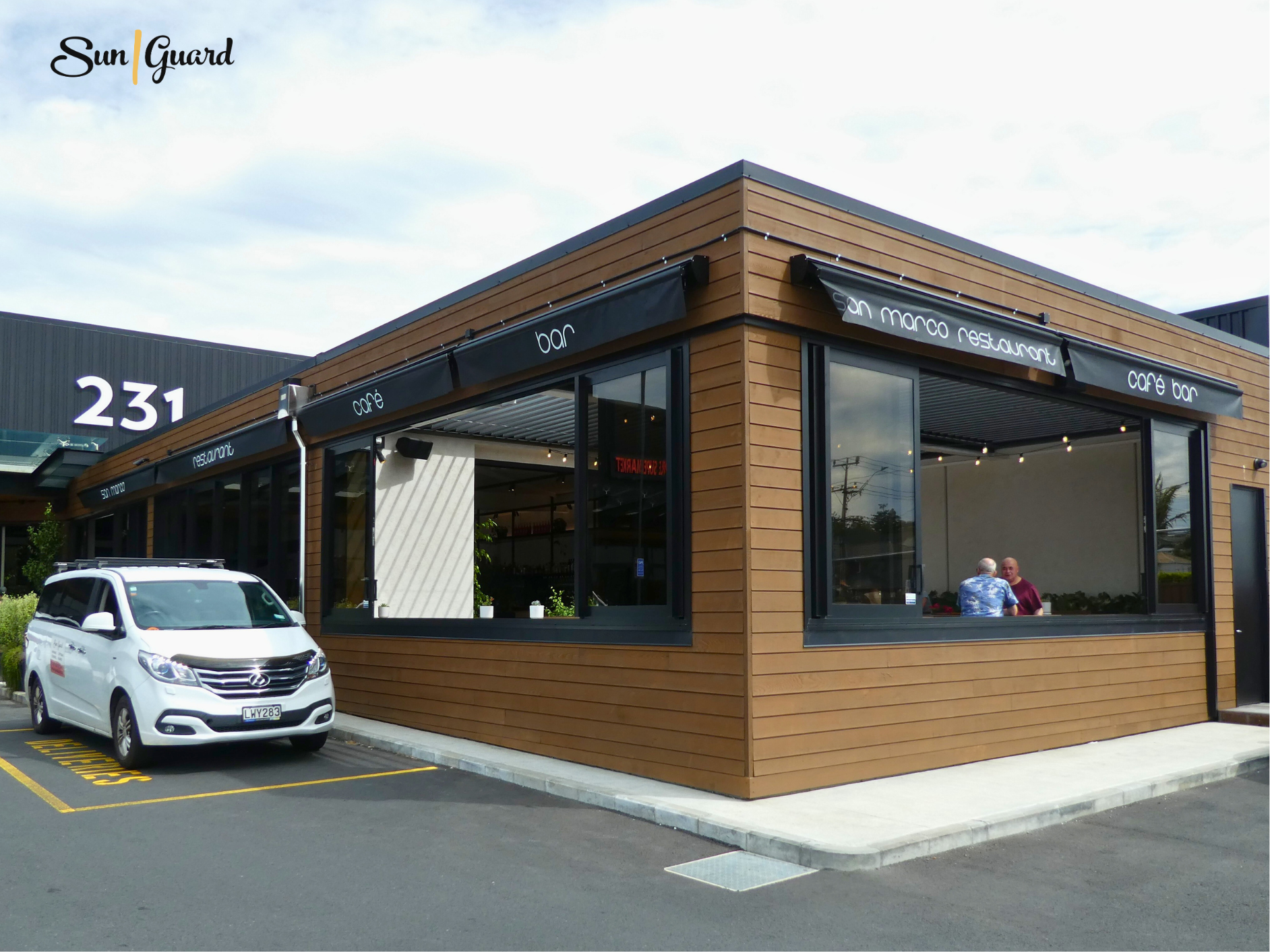 San Marco Restaurant SunGuard Awnings
