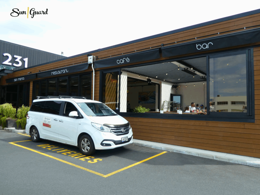 San Marco Restaurant SunGuard Awnings - Glenfield