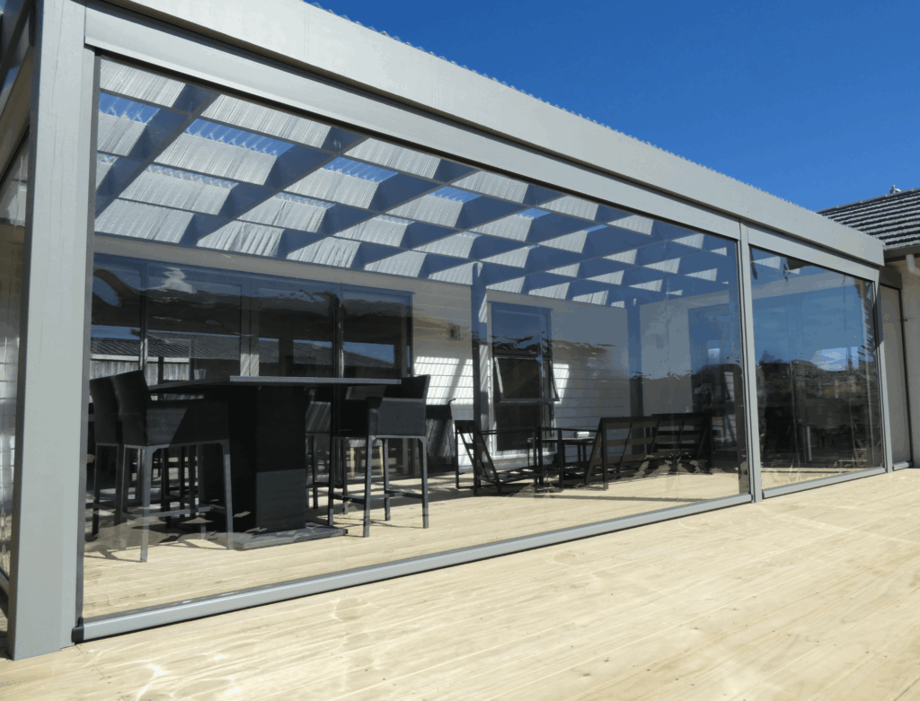 Clear PVC Ziptrak blinds