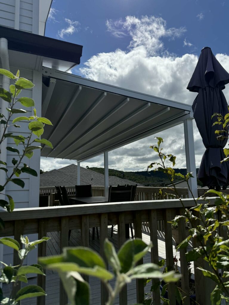 Omega Pergola roof in Orewa Omega Pergola roof in Orewa
