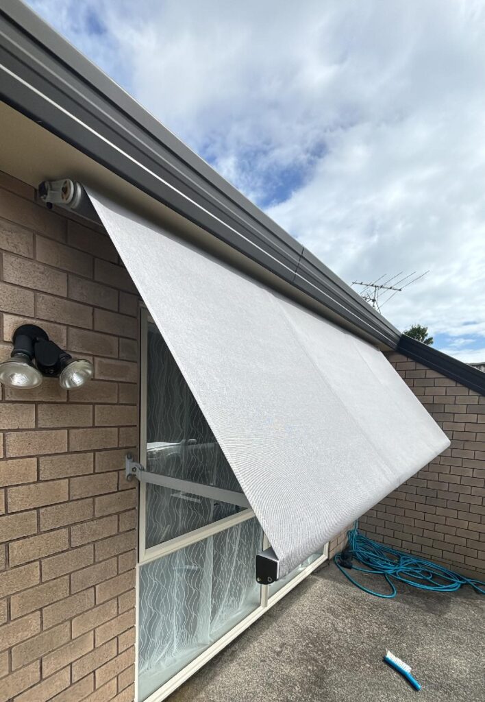 After our awning fabric replacement
