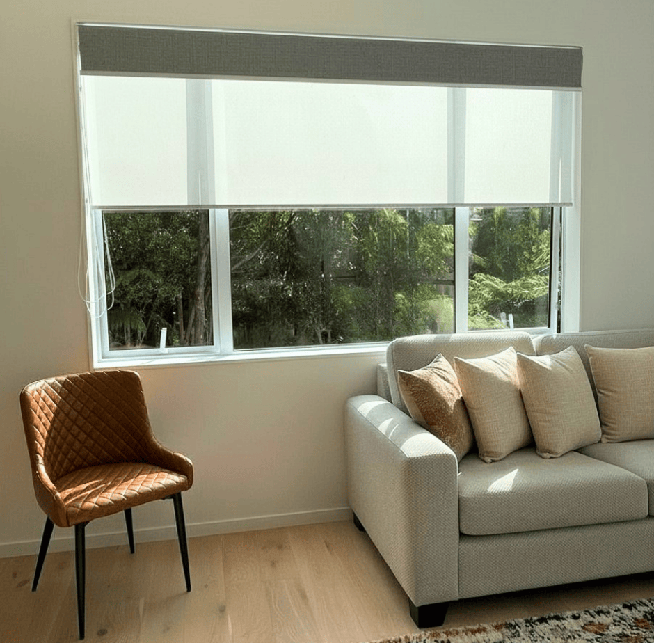 Double roller blinds - sunscreen + blockout fabrics