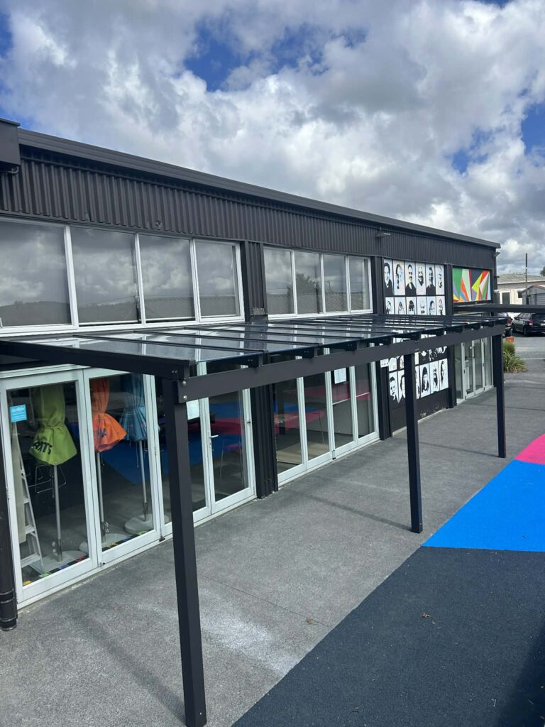 ClearVue Pergola for Kumeu Arts Centre
