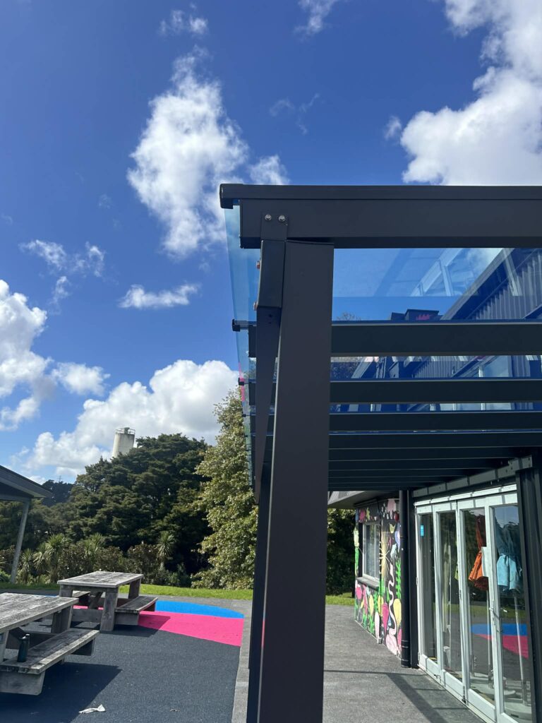 ClearVue Pergola for Kumeu Arts Centre