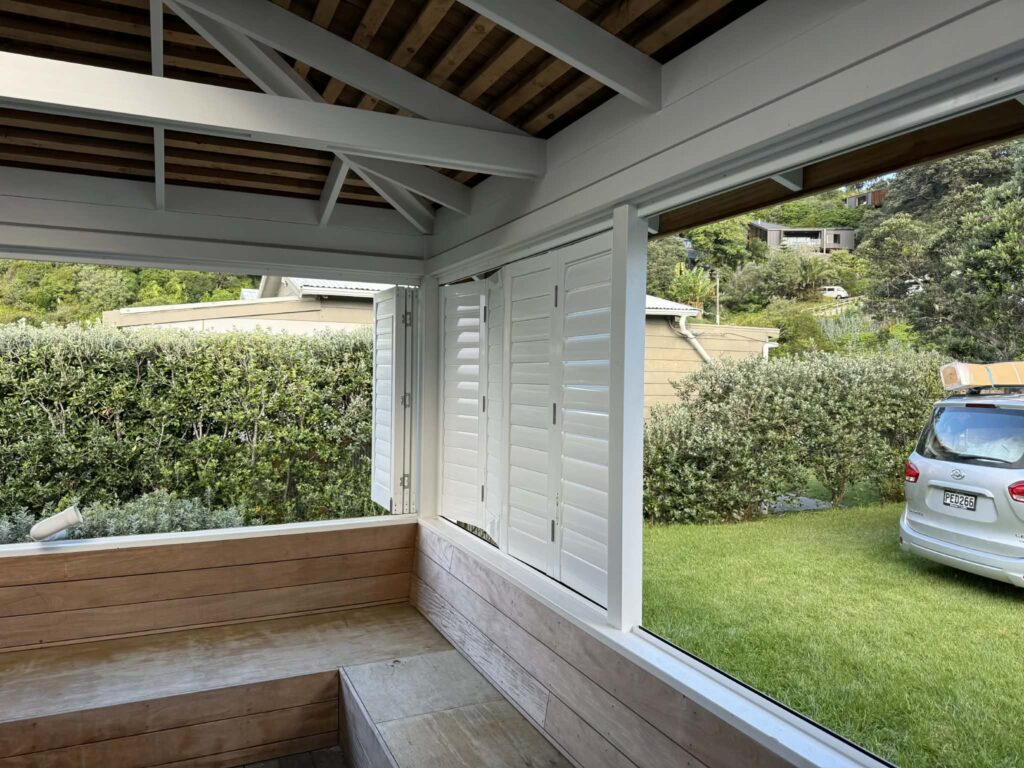 Muriwai Aluminium Shutters on Waiheke