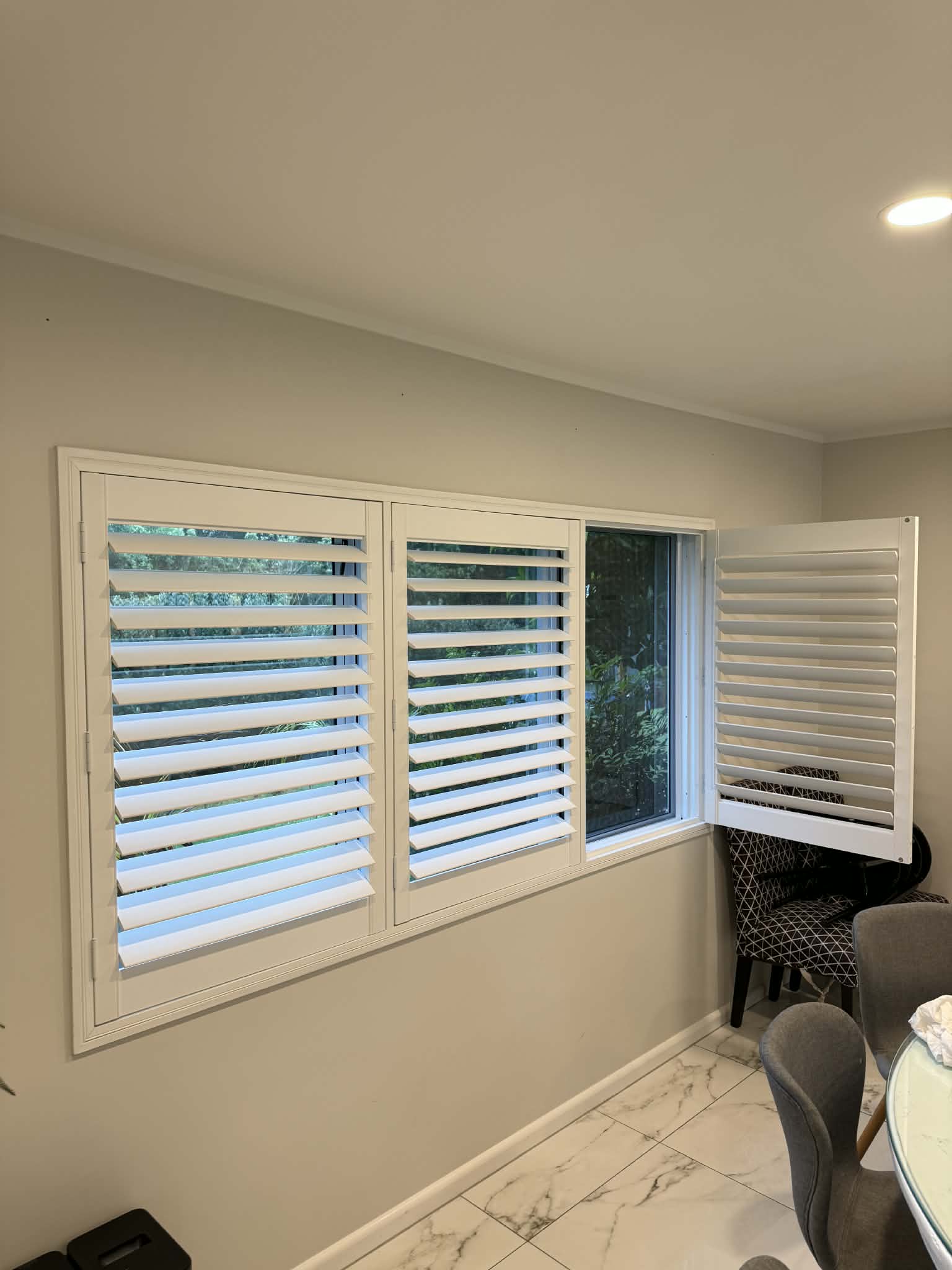 Omaha PVC Shutters in Alfriston