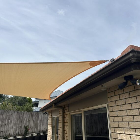 Custom Shade Sail in Hobsonville with Roof Brackets