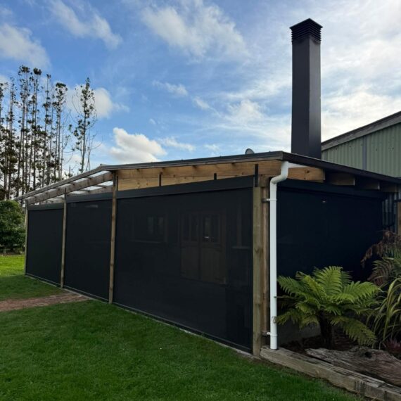 Mesh Ziptrak blinds with Dooya automation