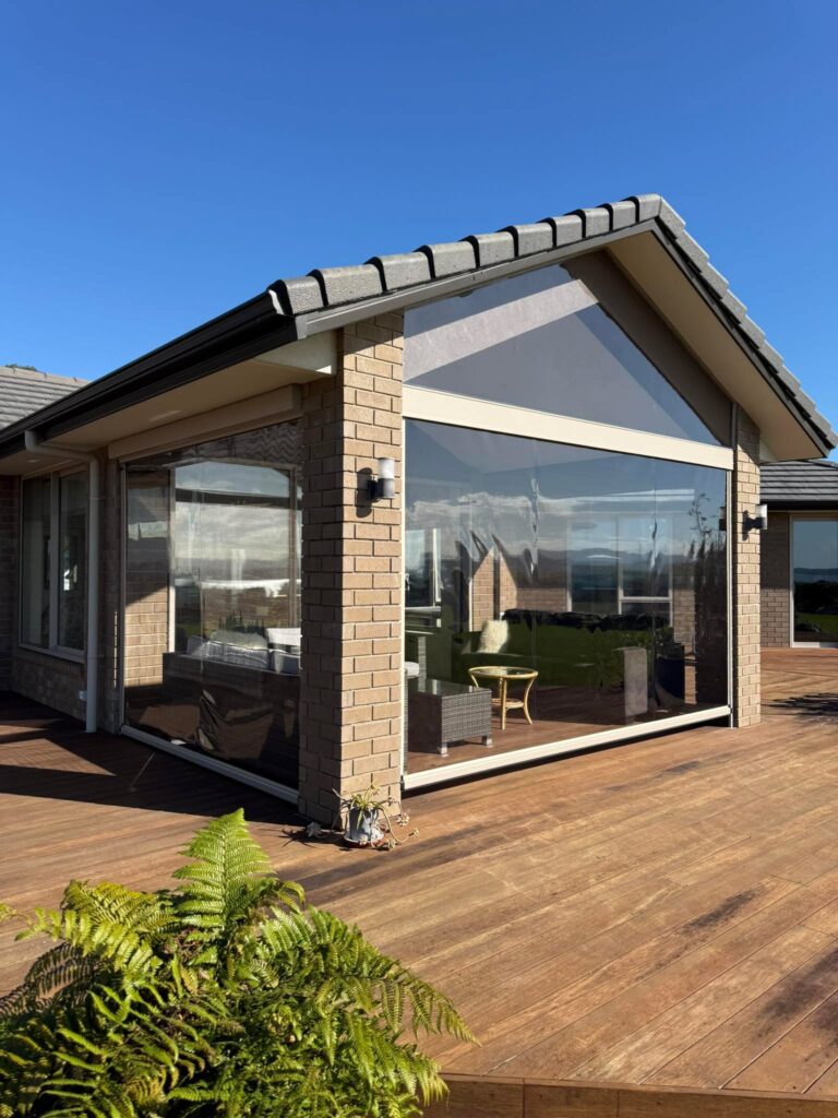 Clear PVC Ziptrak blinds in Snells Beach Clear PVC Ziptrak blinds in Snells Beach