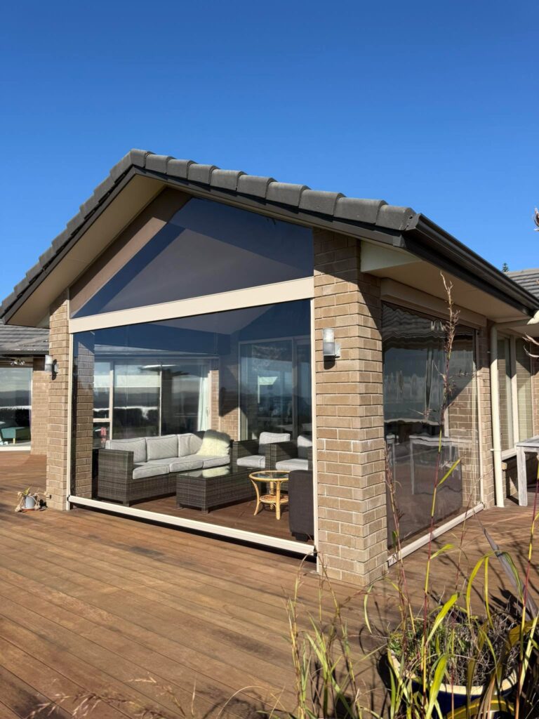 Clear PVC Ziptrak blinds in Snells Beach Clear PVC Ziptrak blinds in Snells Beach