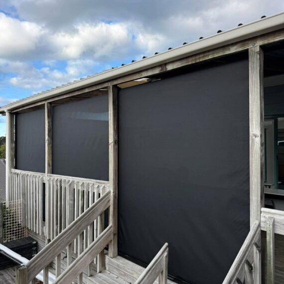 Mesh Ziptrak blinds for Te Puna Hauora