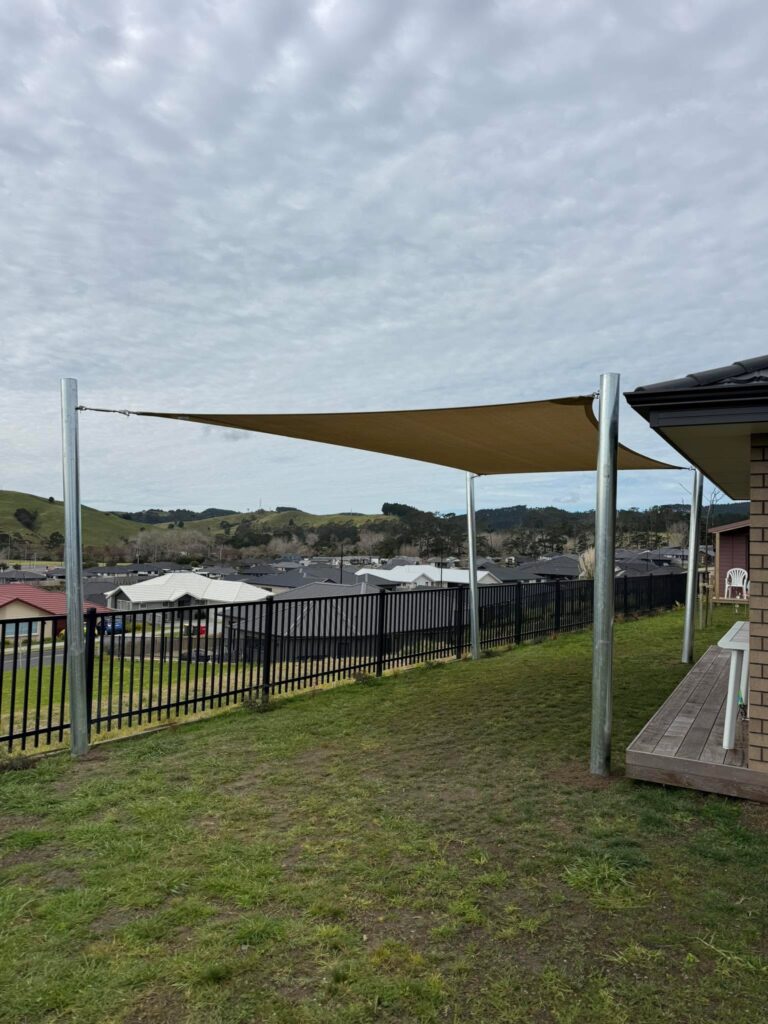Custom made Shade Sail in Helensville